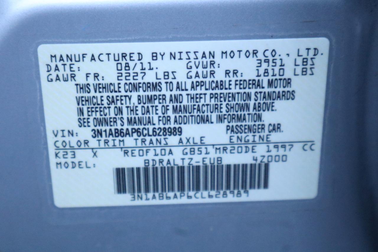 Nissan Sentra 4dr Sdn I4 CVT 2.0 S 2012