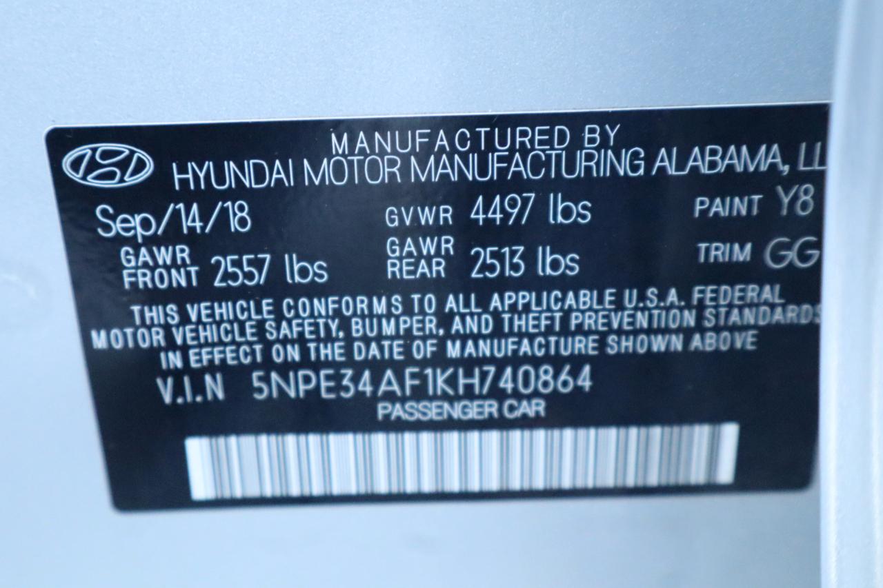 Hyundai Sonata SEL 2.4L 2019