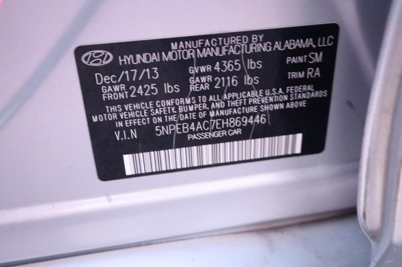 Hyundai Sonata 4dr Sdn 2.4L Auto GLS 2014