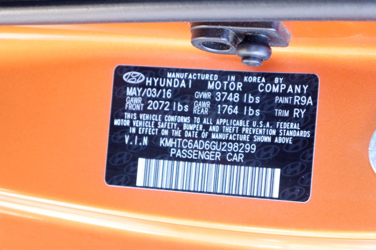 Hyundai Veloster 3dr Cpe Auto 2016