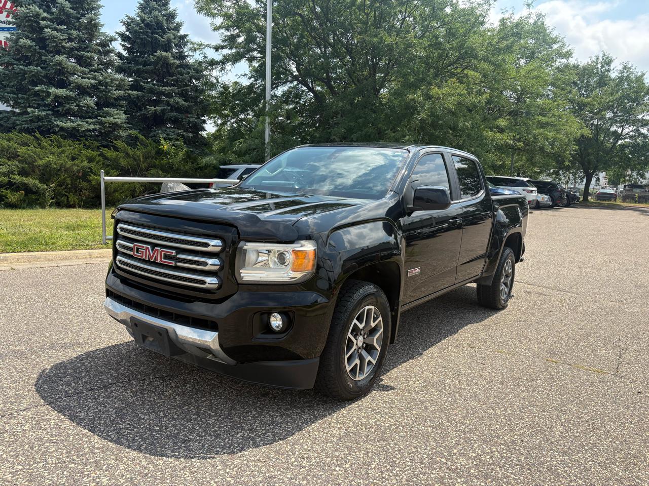Black 2015 GMC Canyon Pickup Truck Four-Wheel Drive Automatic