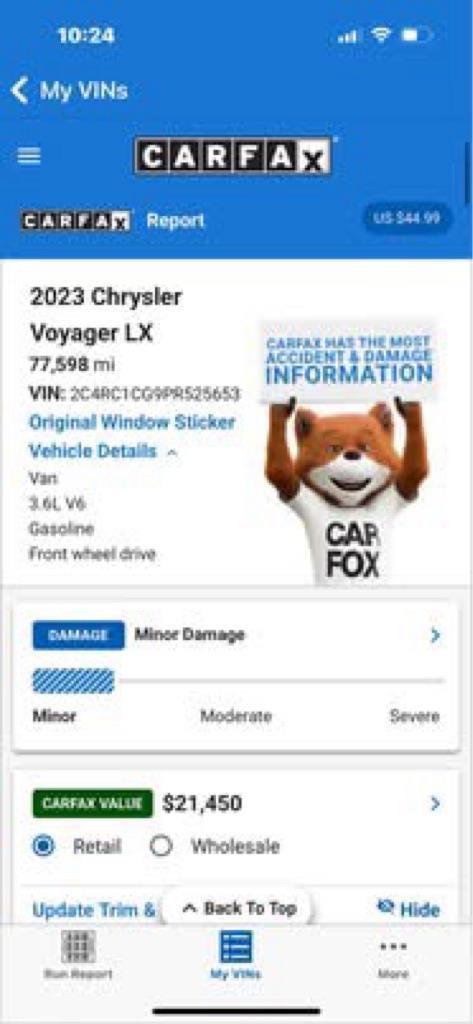 Chrysler Voyager LX 2023