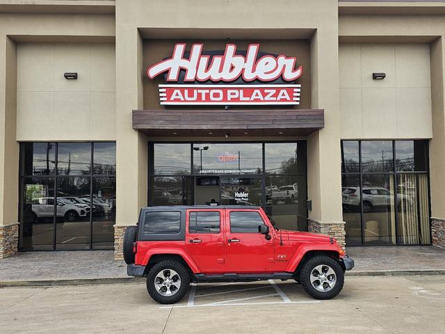 Red 2017 Jeep Wrangler Unlimited Sahara 4WD SUV / Crossover Four-Wheel Drive 6-Speed Manual