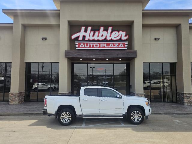 White 2016 GMC Canyon SLT Crew Cab 4WD Pickup Truck Four-Wheel Drive 6-Speed Automatic