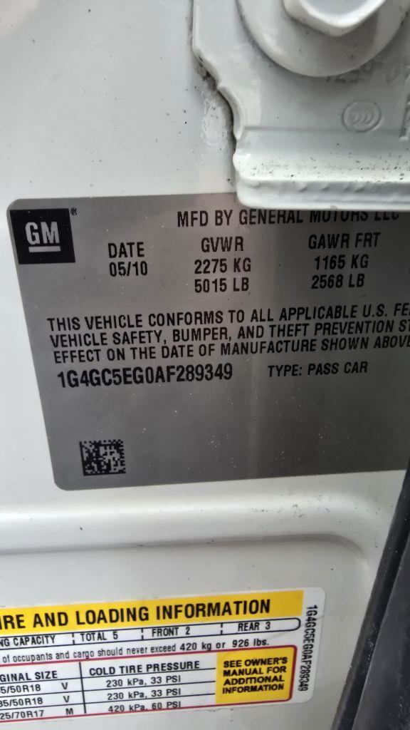 Buick LaCrosse CXL FWD 2010