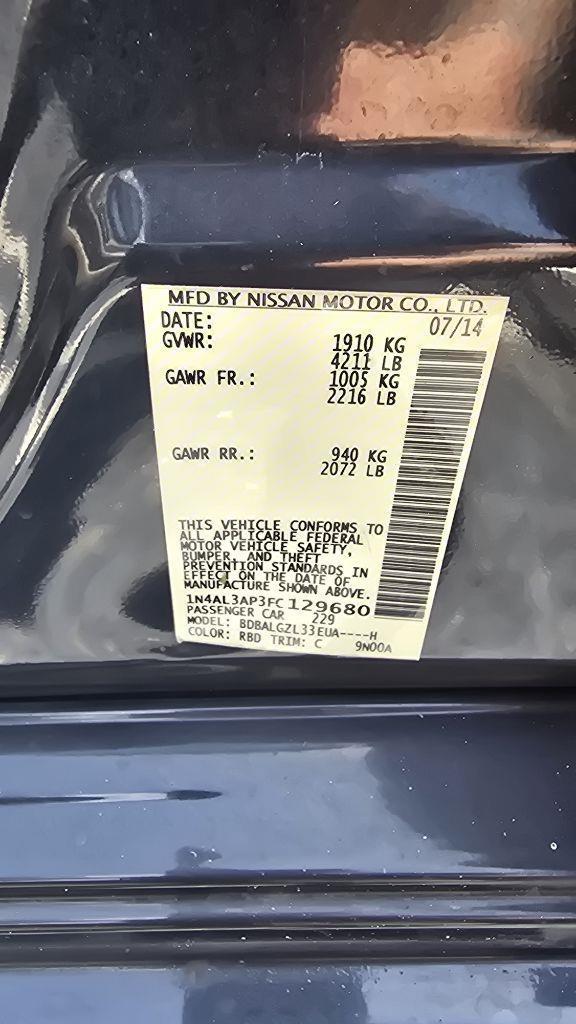Nissan Altima 2.5 2015