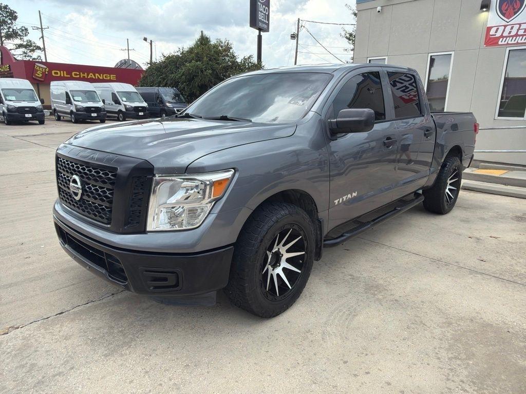 Gray 2017 Nissan Titan Pickup Truck 4X2 7-Speed Automatic