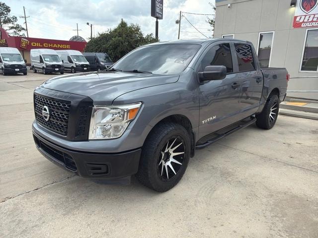 Gray 2017 Nissan Titan Pickup Truck 4X2 7-Speed Automatic