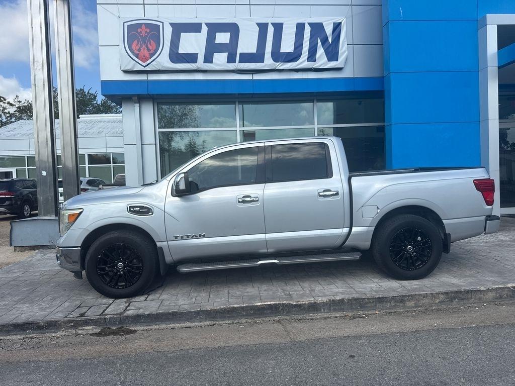 Silver 2017 Nissan Titan Pickup Truck 4X2 7-Speed Automatic