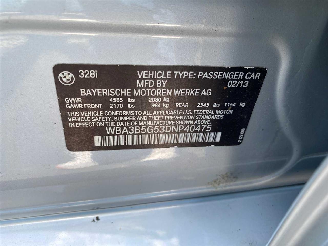 BMW 3-Series 328i xDrive Sedan 2013