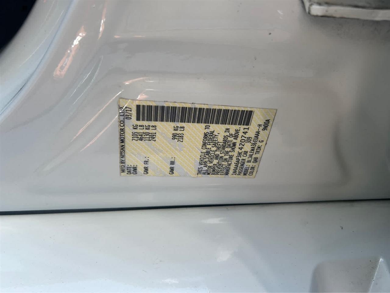 Nissan Maxima 3.5 SL 2017