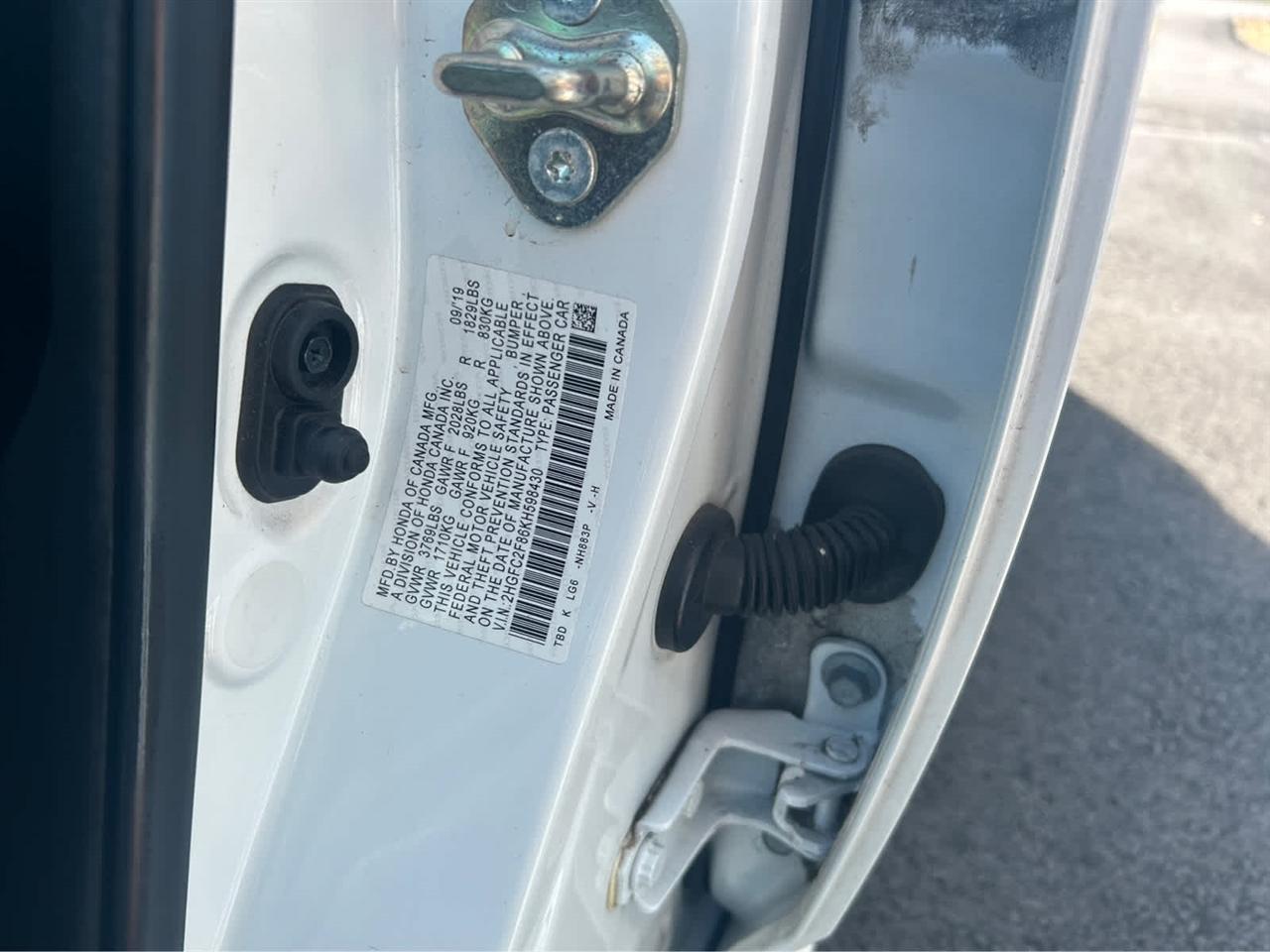 Honda Civic EX 4D Sedan 2019