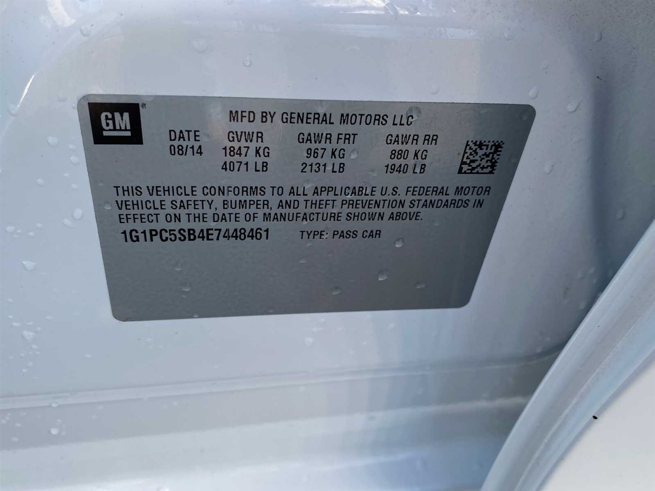 Chevrolet Cruze 1LT Auto 2014 Chevrolet Cruze 1LT Auto 2014