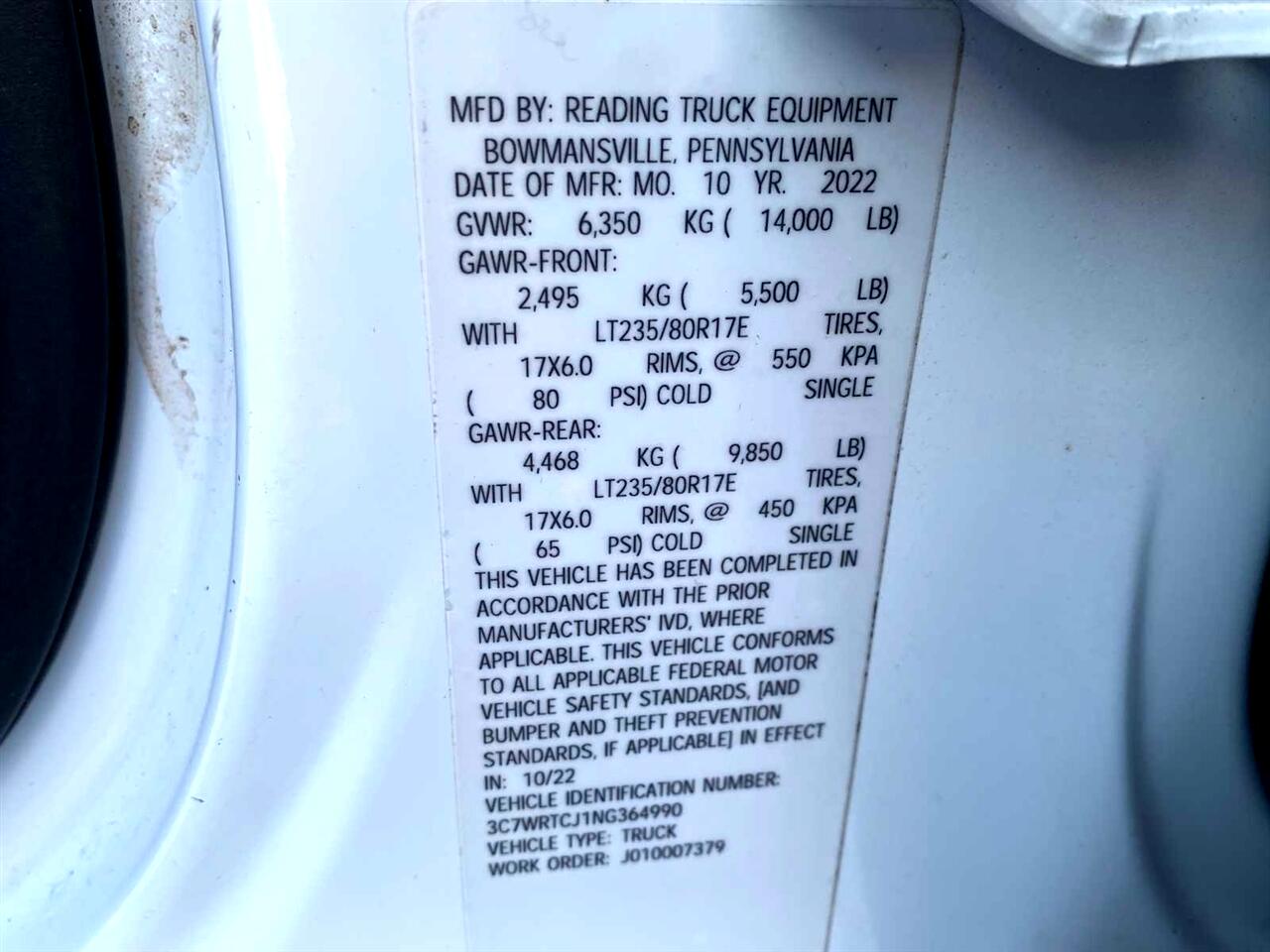 RAM 3500 Crew Cab 4WD DRW 2022