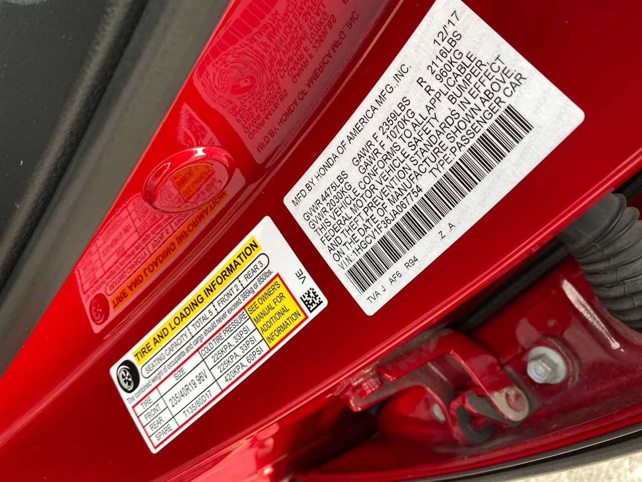 Honda Accord Sport CVT 2018