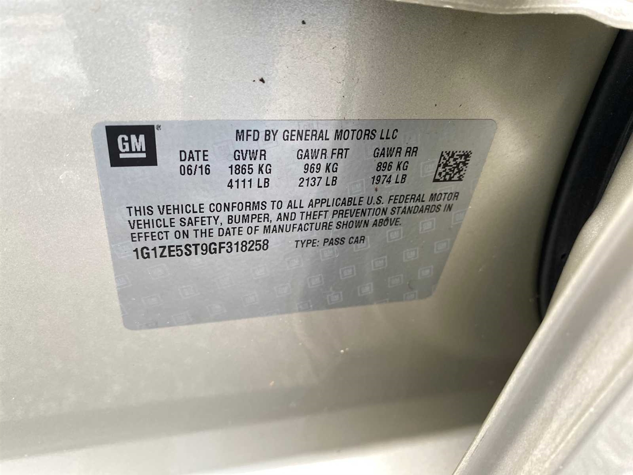 Chevrolet Malibu 1LT 2016