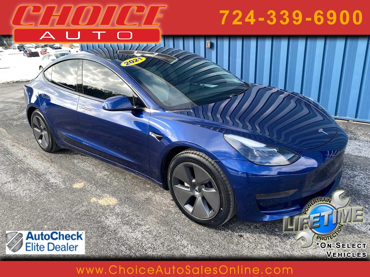 2021 Tesla Model 3 Standard Range Plus