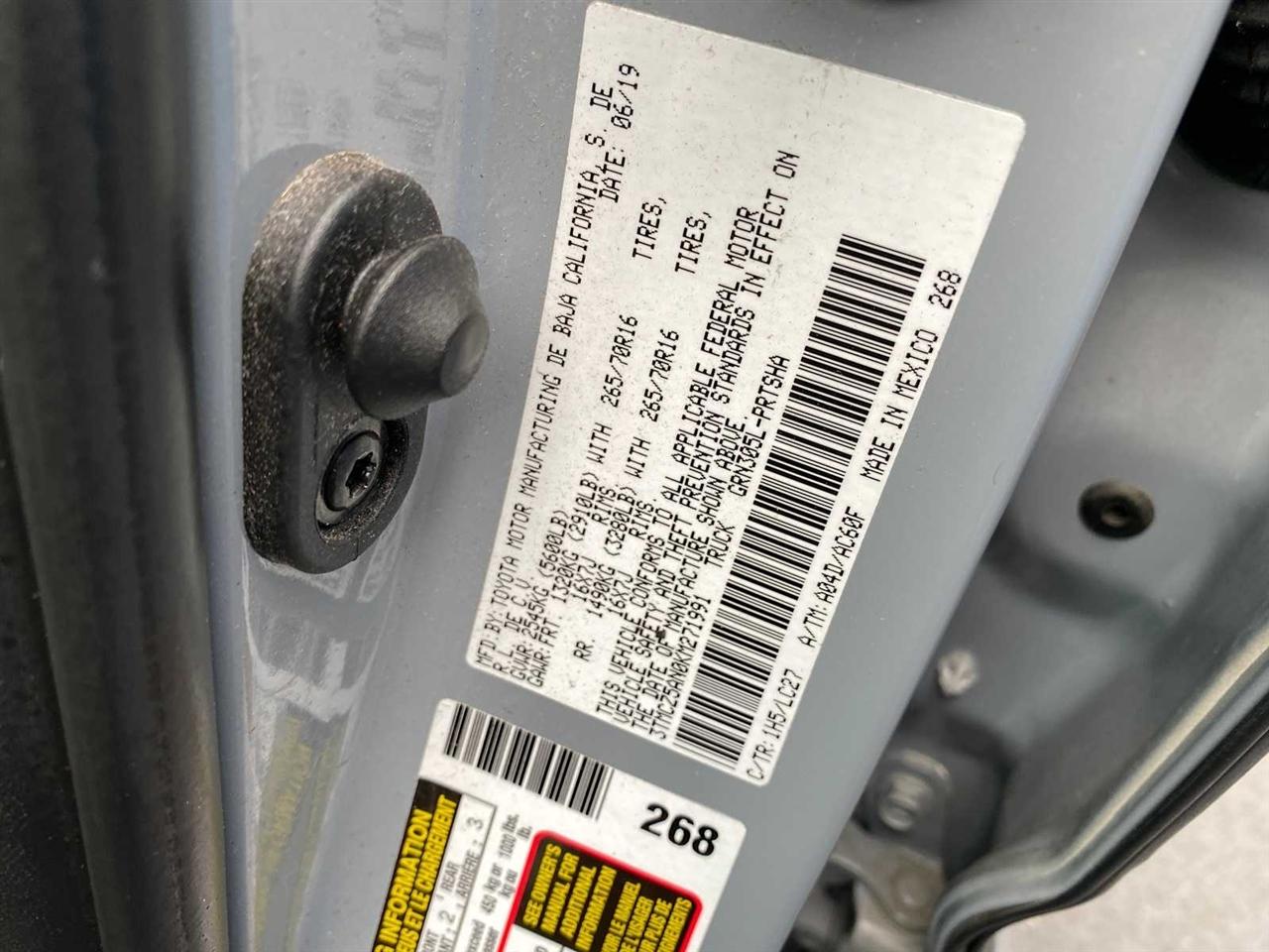 Toyota Tacoma TRD Offroad Double Cab 4WD V6 2019