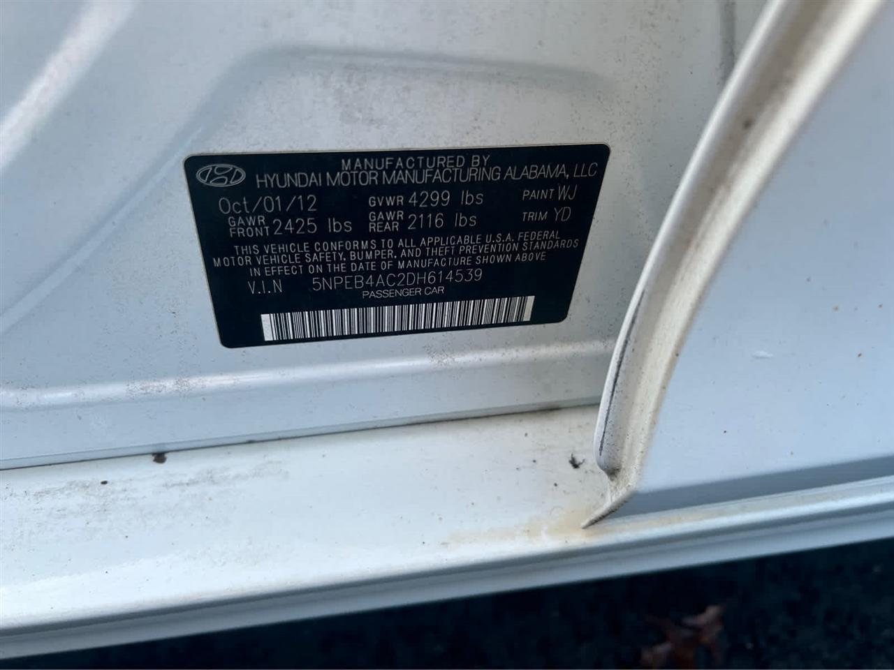 Hyundai Sonata GLS 2013