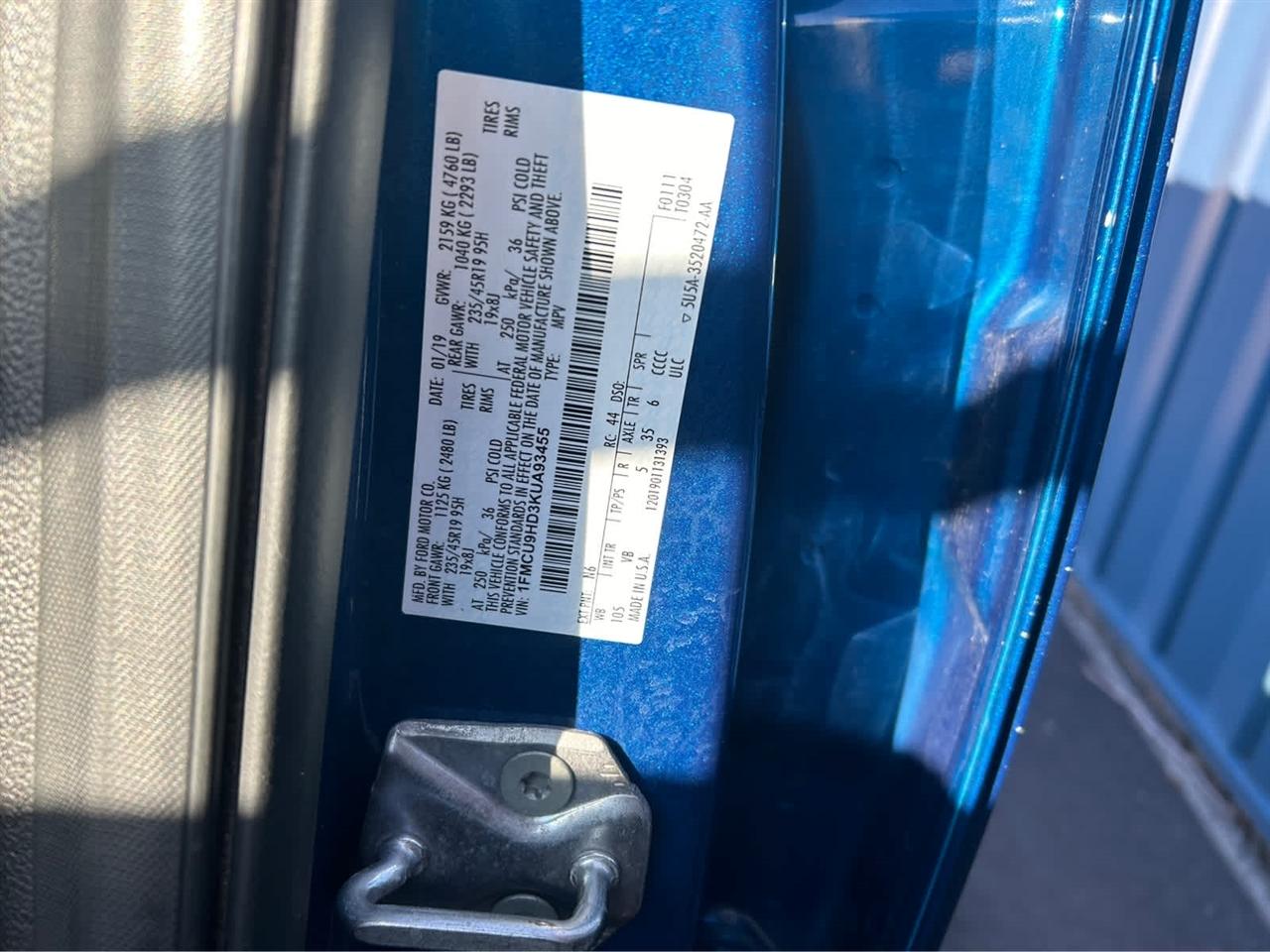 Ford Escape SEL 4WD 2019