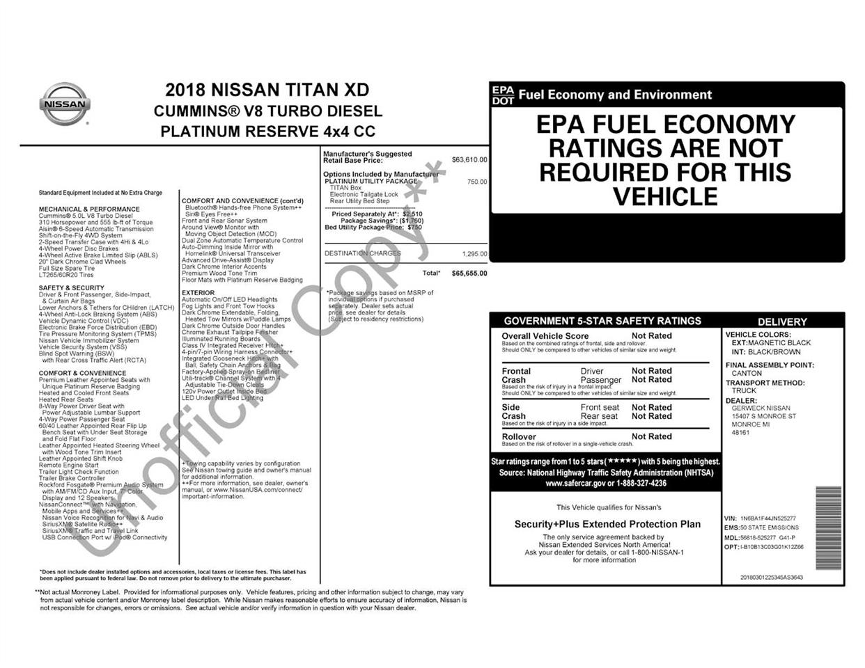 Nissan Titan XD Platinum Reserve Crew Cab 4WD 2018