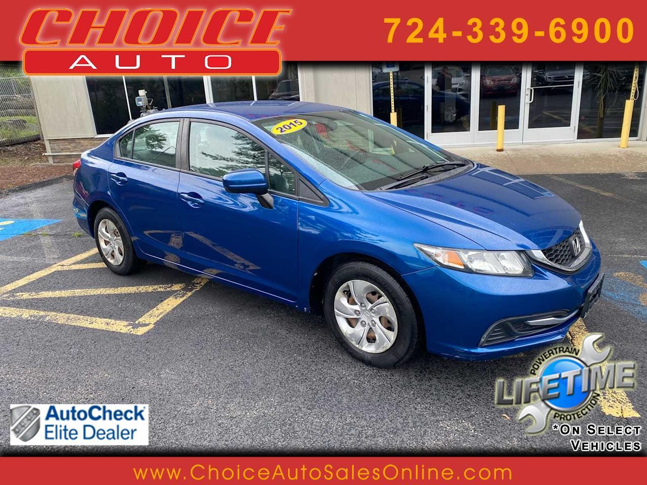 Honda Civic LX Sedan 5-Speed MT 2015