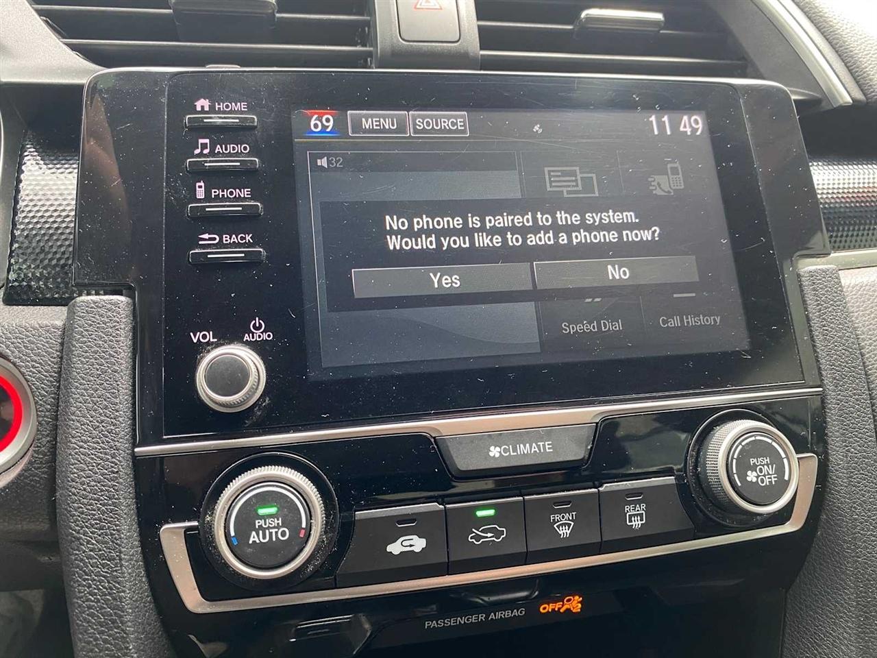 Honda Civic EX Honda Sensing Sedan CVT 2019