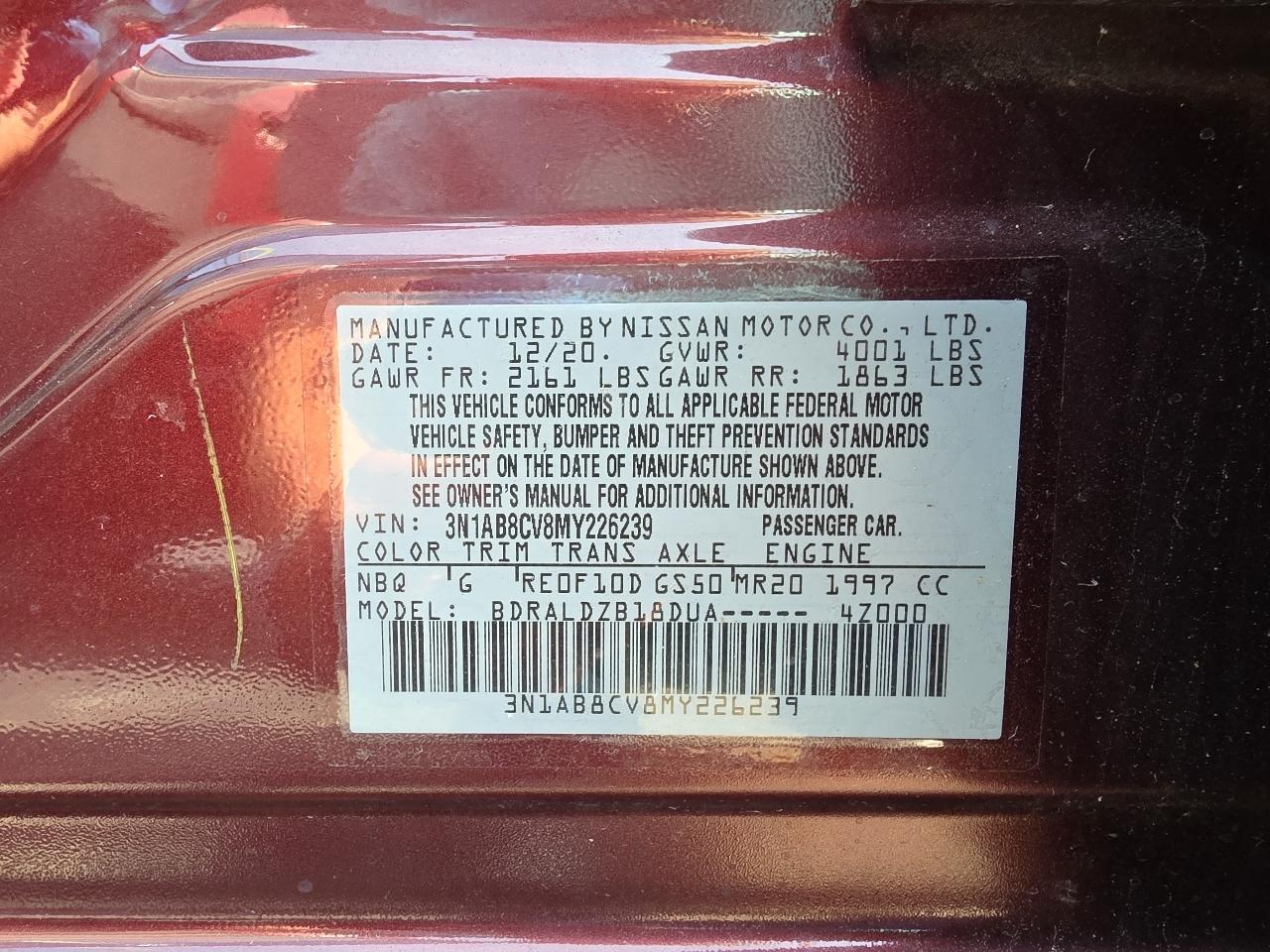 Nissan Sentra SV 2021