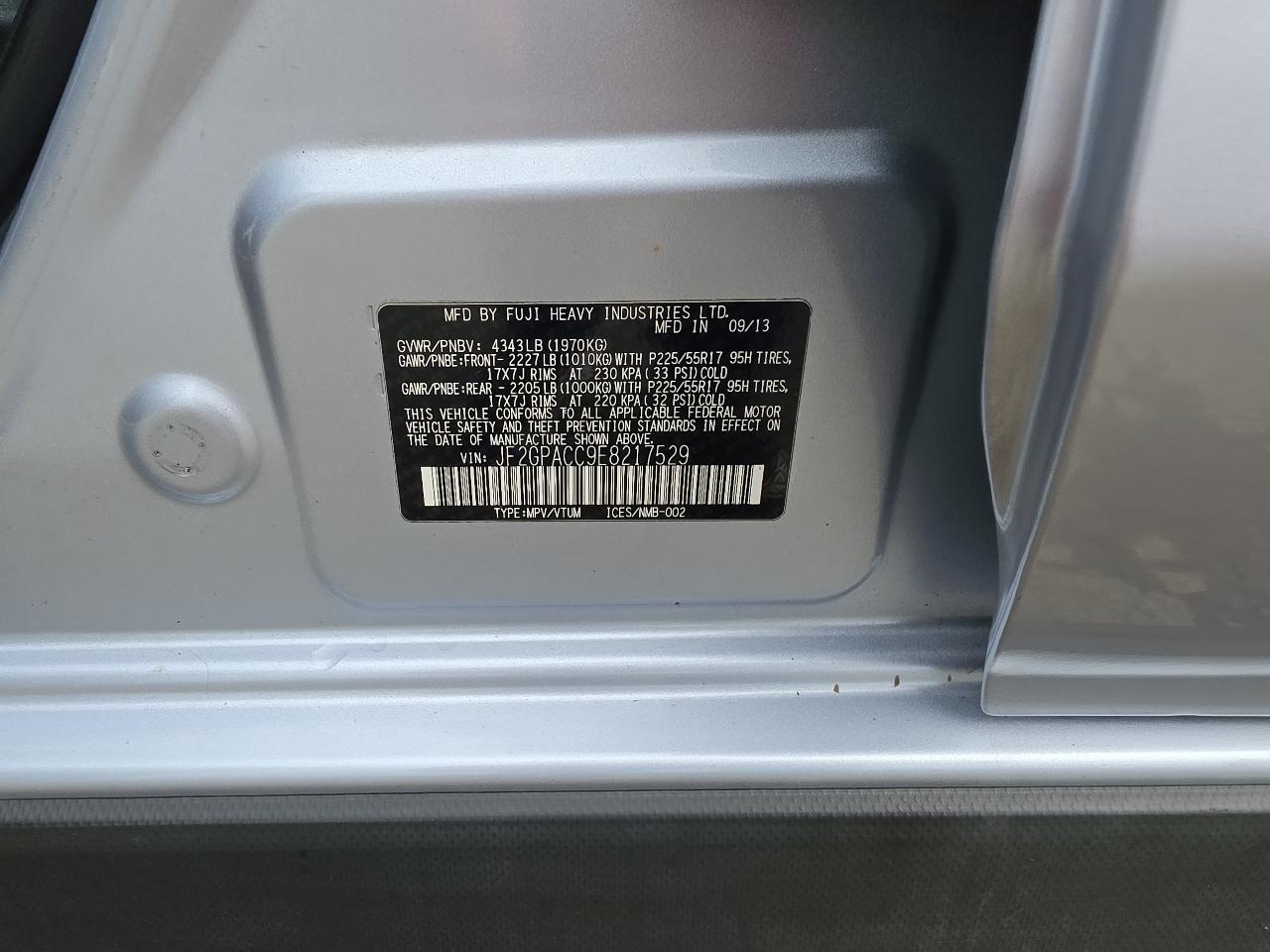 Subaru XV Crosstrek 2.0 Limited 2014