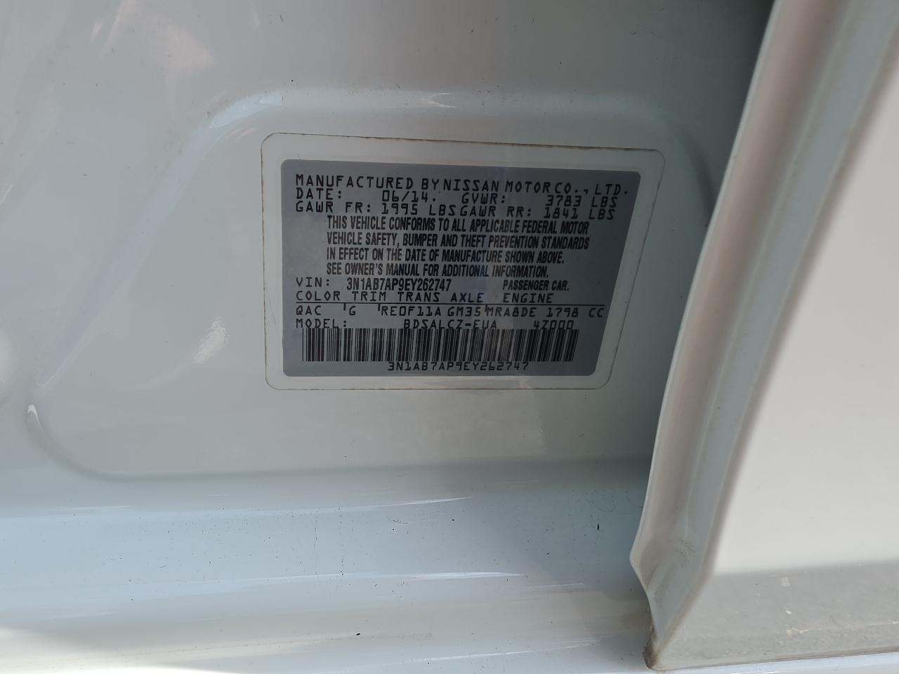 Nissan Sentra SV 2014