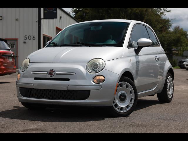 Silver 2013 FIAT 500 Hatchback Front-Wheel Drive Automatic