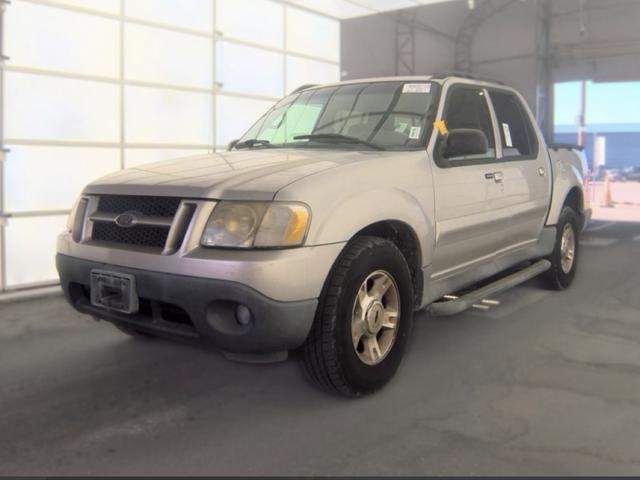 Silver 2004 Ford Explorer Sport Trac Pickup Truck Rear-Wheel Drive Automatic