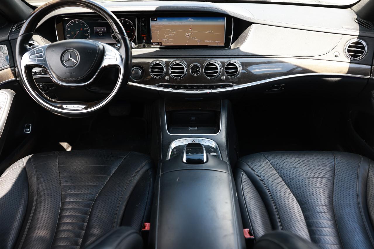 Black 2015 Mercedes-Benz S-Class Sedan Rear-Wheel Drive Automatic