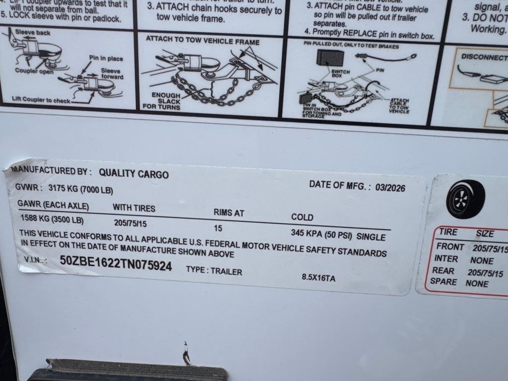 Quality Cargo 8.5x16TA ECL  2026