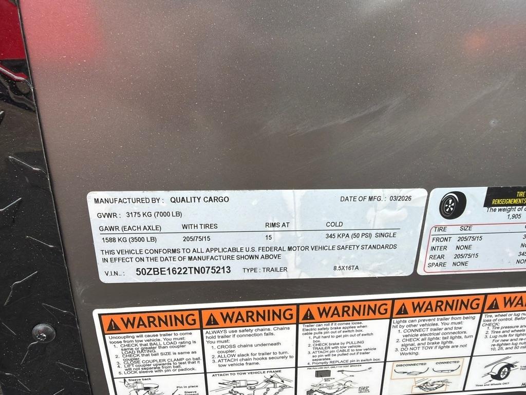 Quality Cargo 8.5x16TA ECL  2026