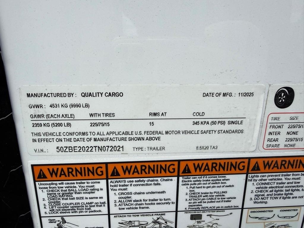 Quality Cargo 8.5X20TA3 ECL  2026