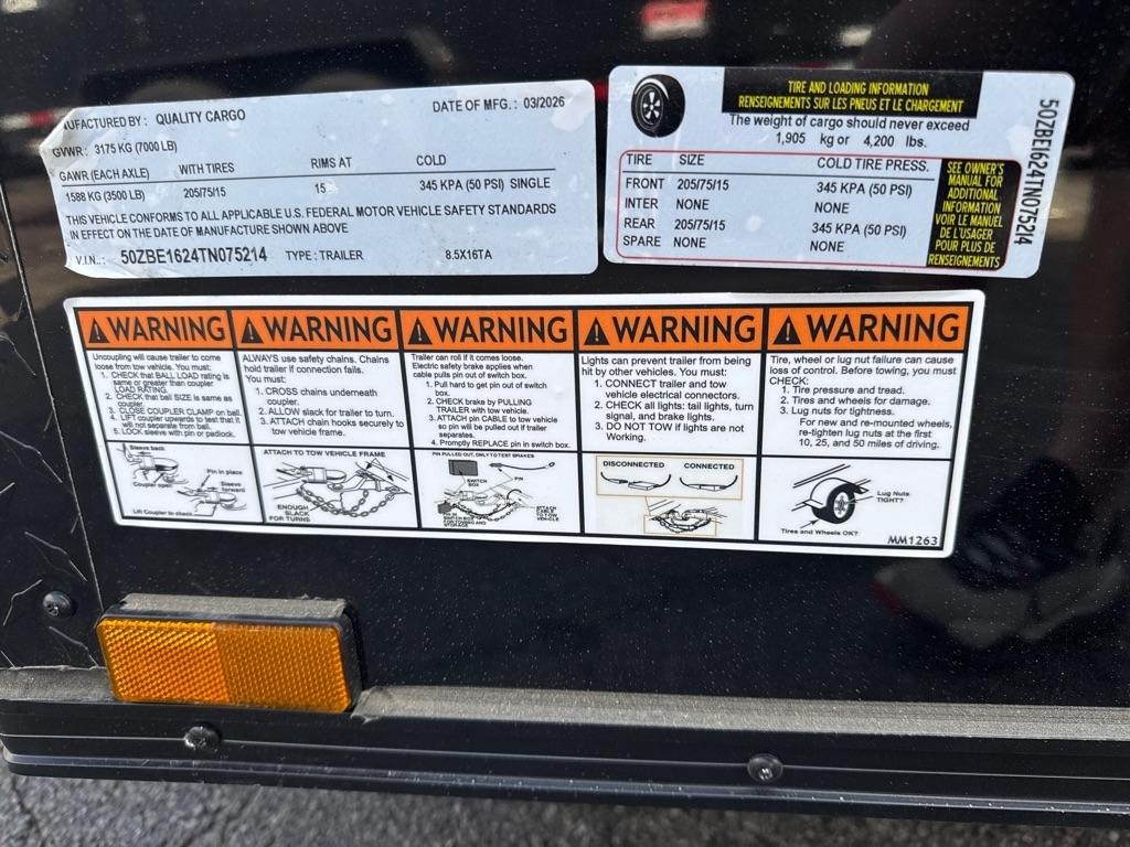 Quality Cargo 8.5x16TA ECL  2026