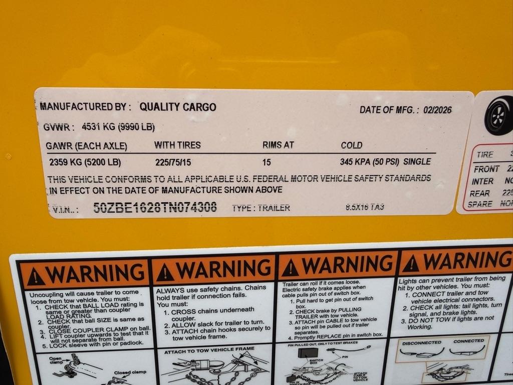 Quality Cargo 8.5x16TA ECL  2026