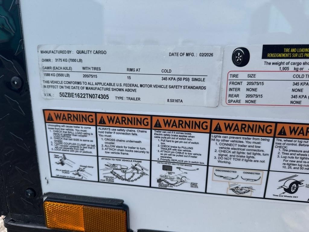 Quality Cargo 8.5x16TA ECL  2026