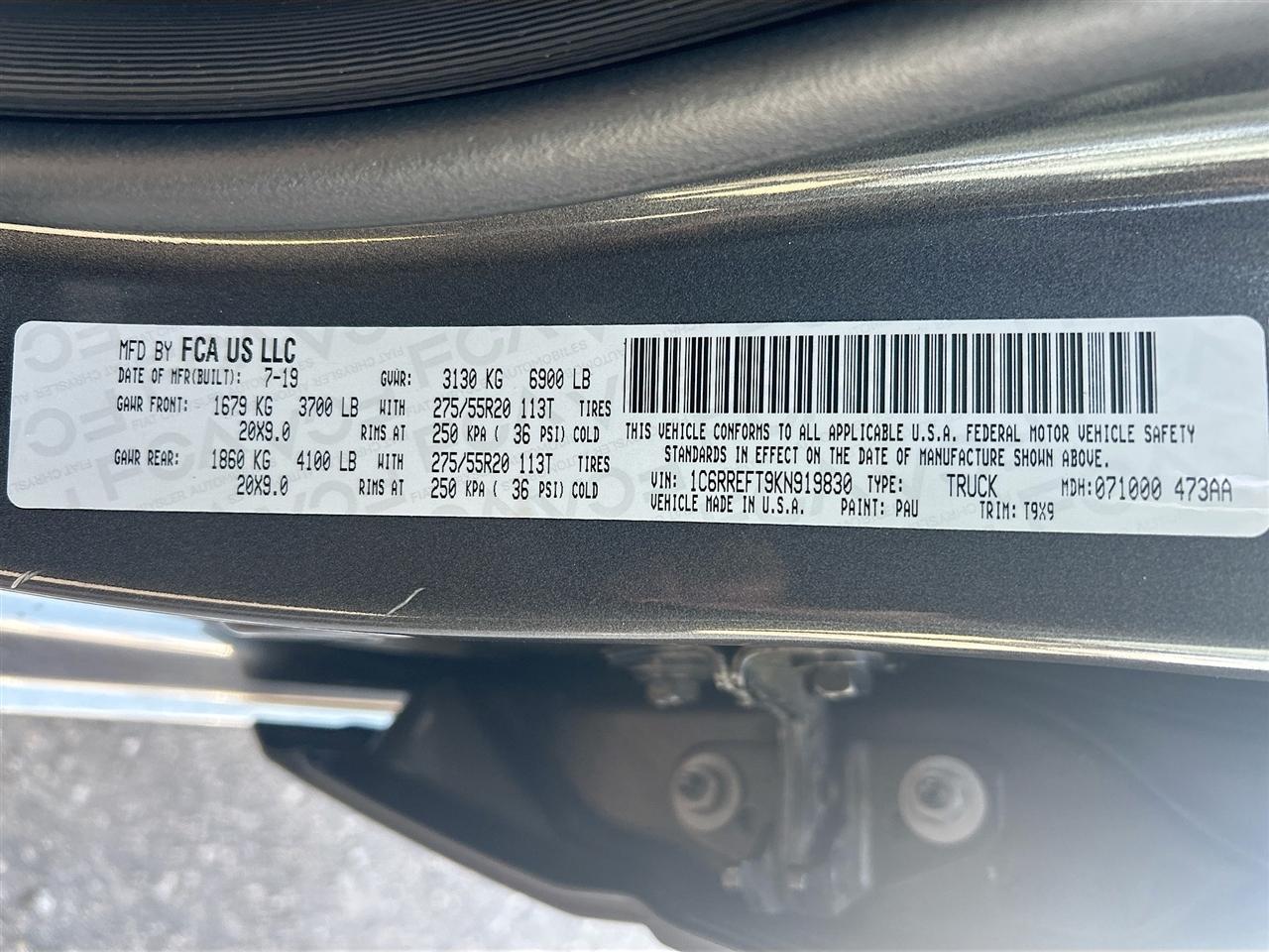 RAM 1500 Big Horn/Lone Star 4x2 Crew Cab 5'7" Box 2019