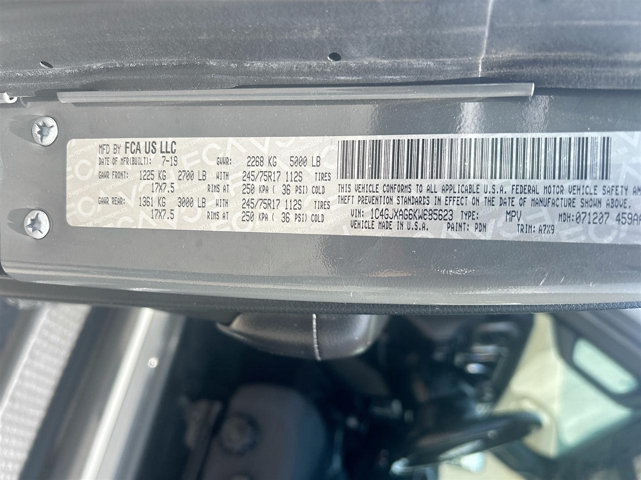 Jeep Wrangler Sport S 4x4 2019