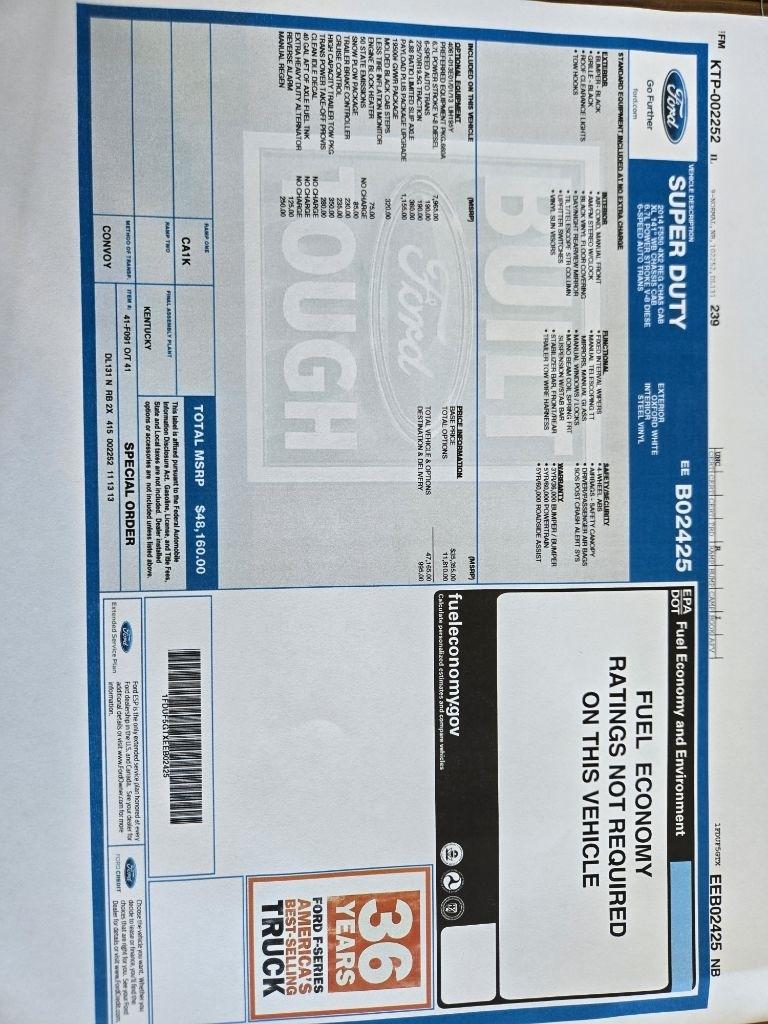 Ford F-550 Regular Cab DRW 2WD 2014