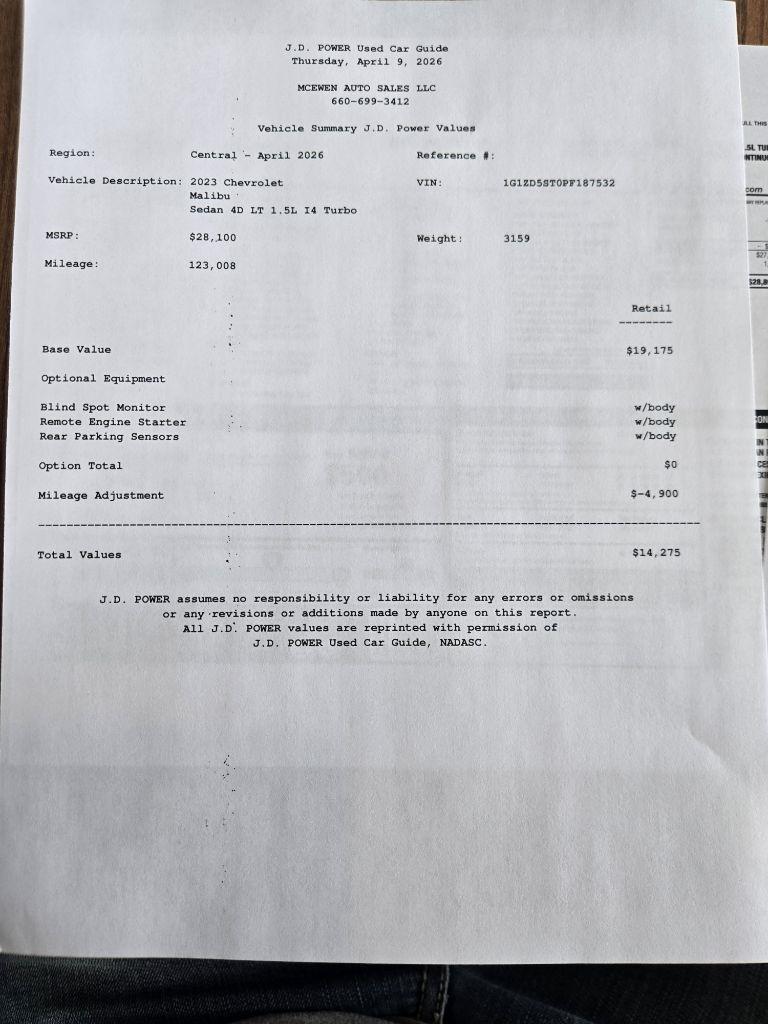 Chevrolet Malibu 1LT 2023