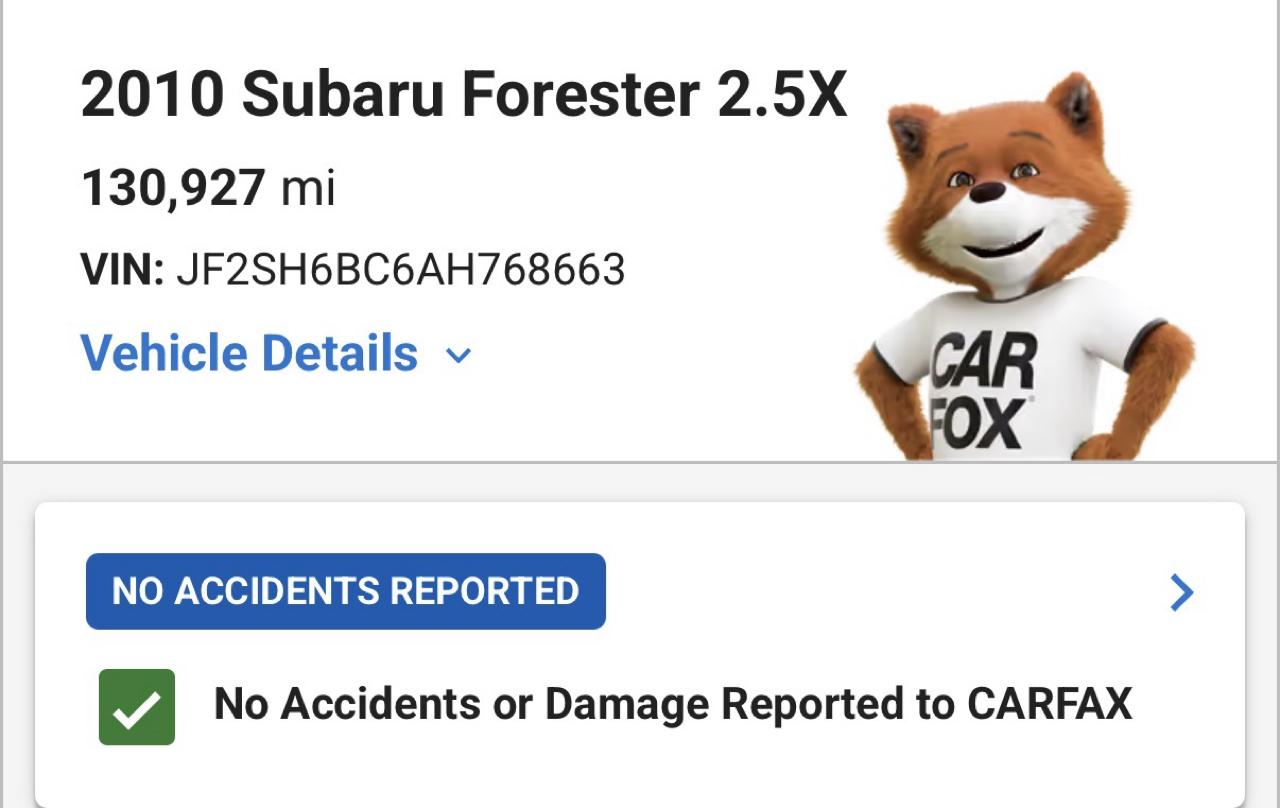 Subaru Forester 2.5XS 2010