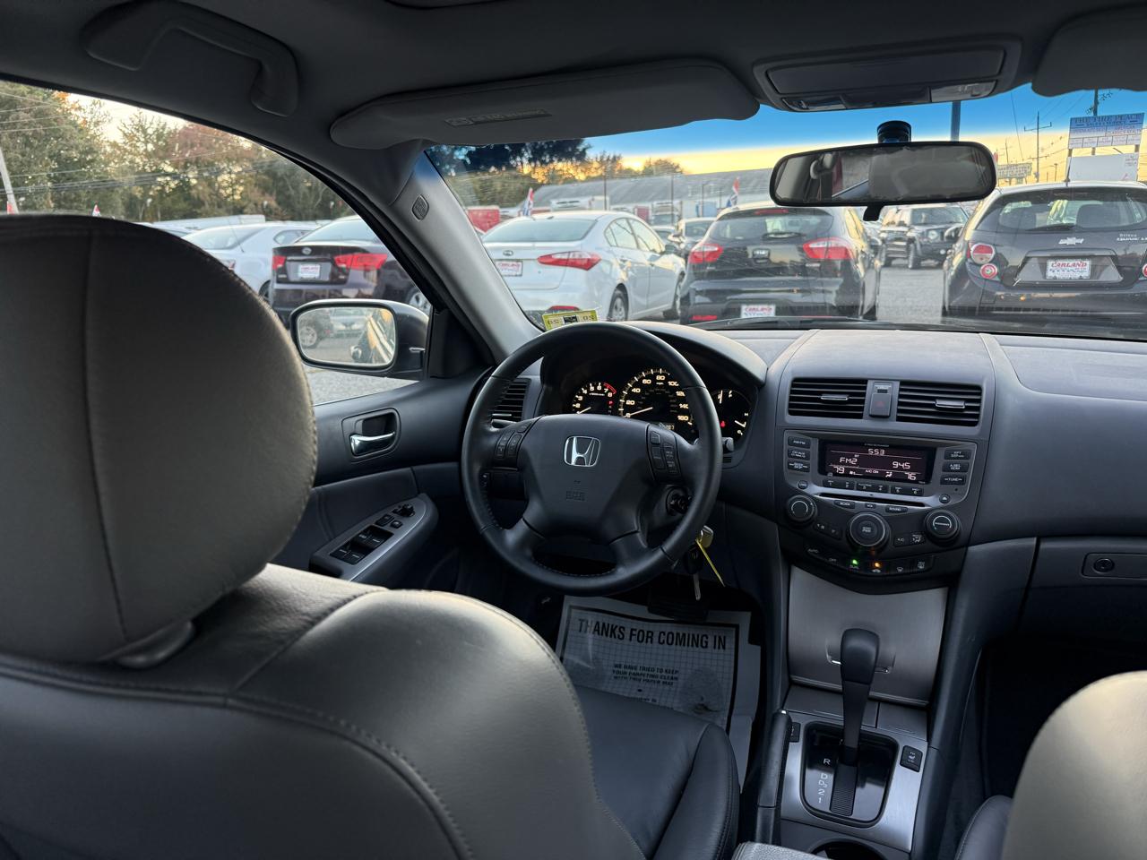 Honda Accord EX Sedan AT w/ Leather and XM Radio 2006
