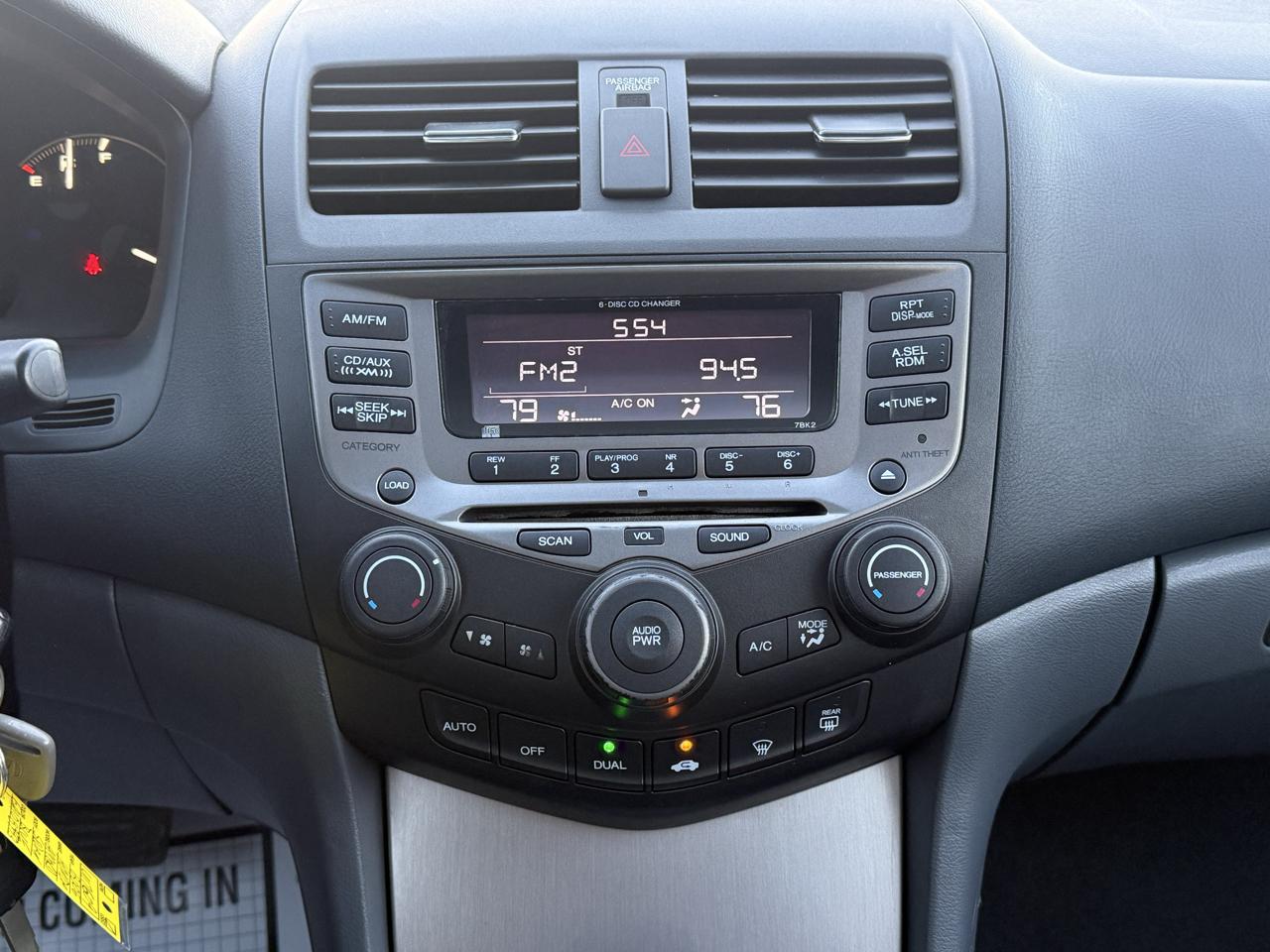 Honda Accord EX Sedan AT w/ Leather and XM Radio 2006