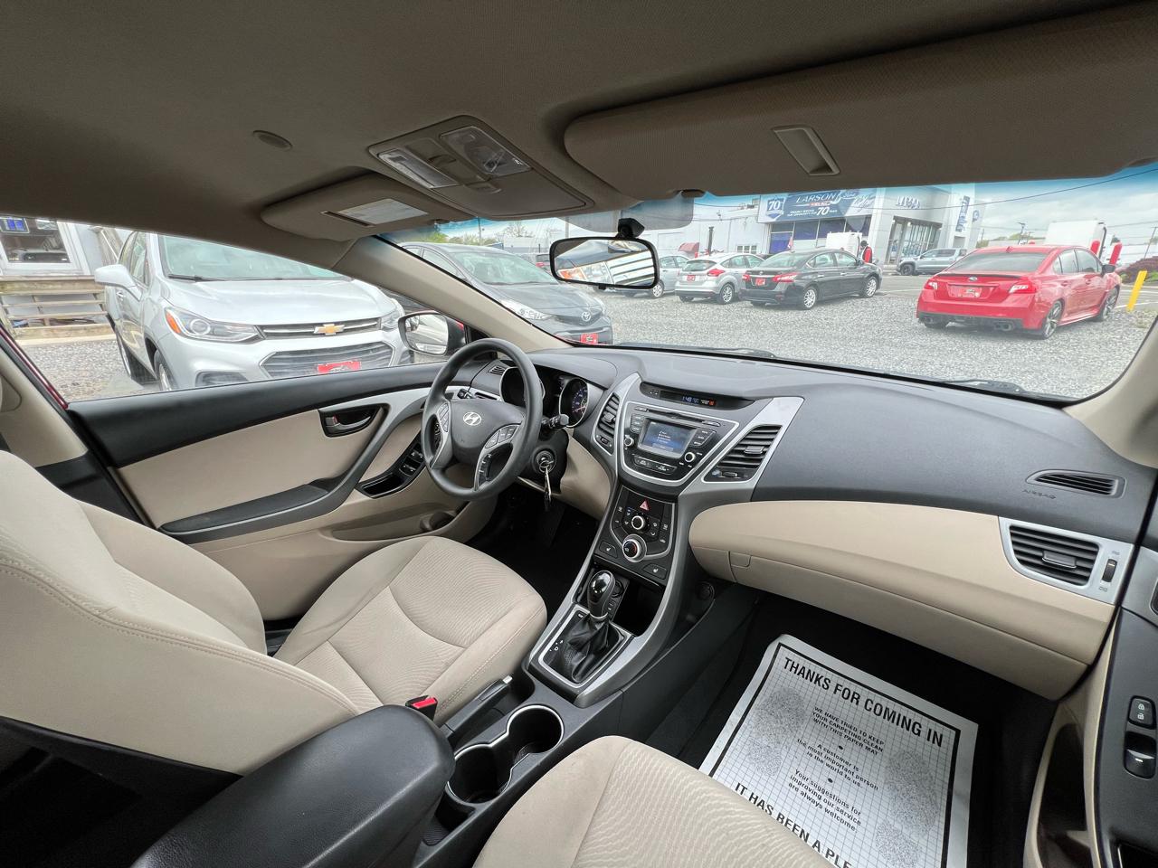 Hyundai Elantra SE 2014