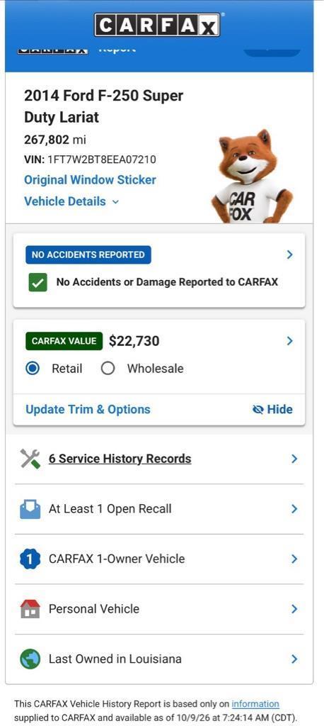 Ford F-250 SD King Ranch Crew Cab 4WD 2014