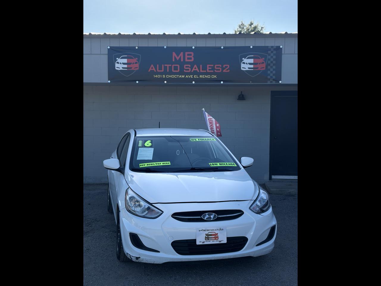 Hyundai Accent SE 4-Door 6A 2016