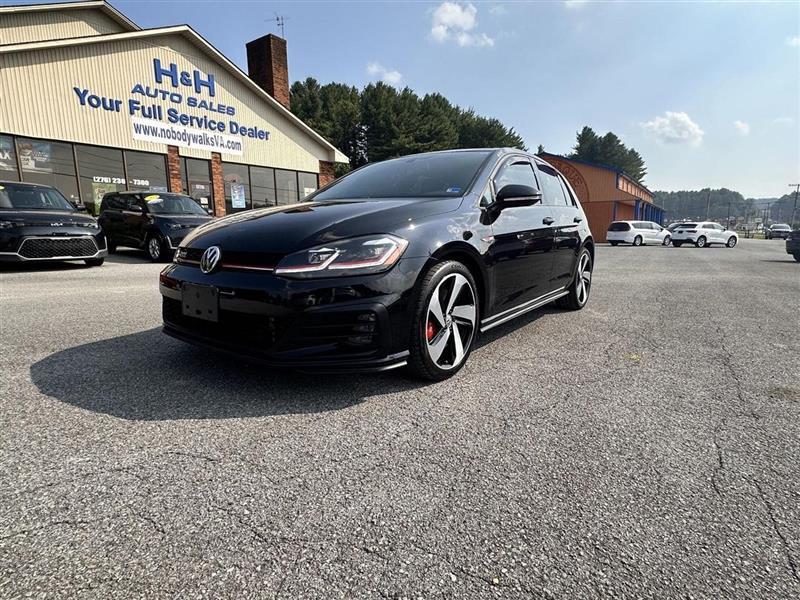 Deep Black Pearl 2020 Volkswagen Golf GTI Hatchback Front-Wheel Drive Automatic